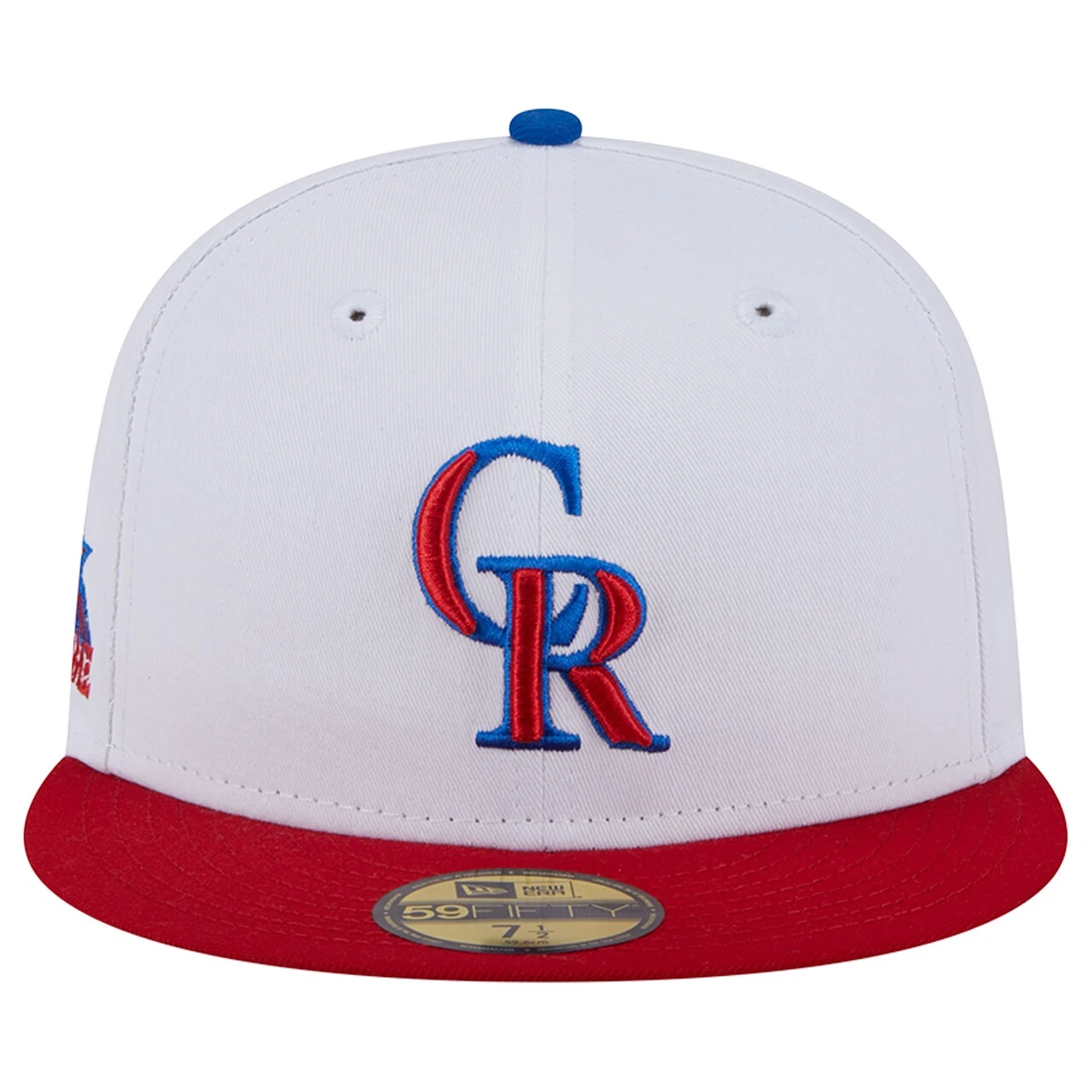 Men's Colorado Rockies New Era White/Red Undervisor 59FIFTY Fitted Hat 2 Men's Colorado Rockies New Era White/Red Undervisor 59FIFTY Fitted Hat - Image 2