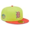 Men's Detroit Tigers New Era Green/Red Tiger Stadium Final Season Cyber Highlighter 59FIFTY Fitted Hat