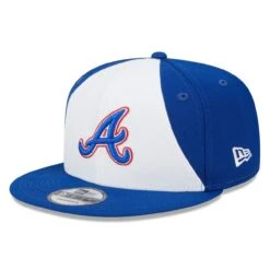 Youth Atlanta Braves New Era White/Royal 2023 City Connect 9FIFTY Snapback Adjustable Hat
