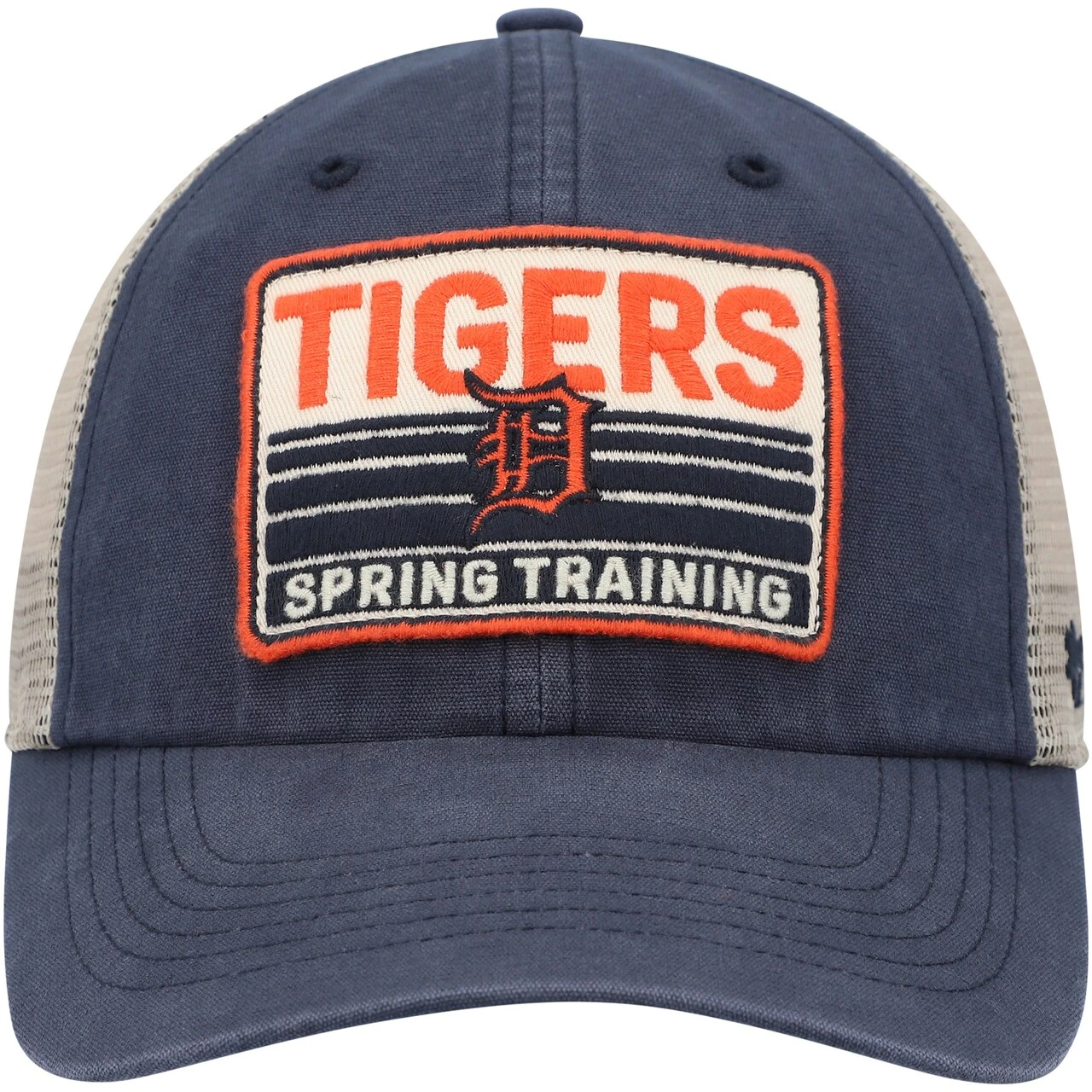 Men's Detroit Tigers '47 Navy/Tan Four Stroke Clean Up Trucker Snapback Hat 2 Men's Detroit Tigers '47 Navy/Tan Four Stroke Clean Up Trucker Snapback Hat - Image 2