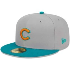 Men's Chicago Cubs New Era Gray/Teal 59FIFTY Fitted Hat -NEW ERA Sales Store teal chicago cubs 59fifty fitted hat ss5 p 200013124pv 3u wbxgg6u7pg2lg7grb1hsv di3kymylaox3ydel1get