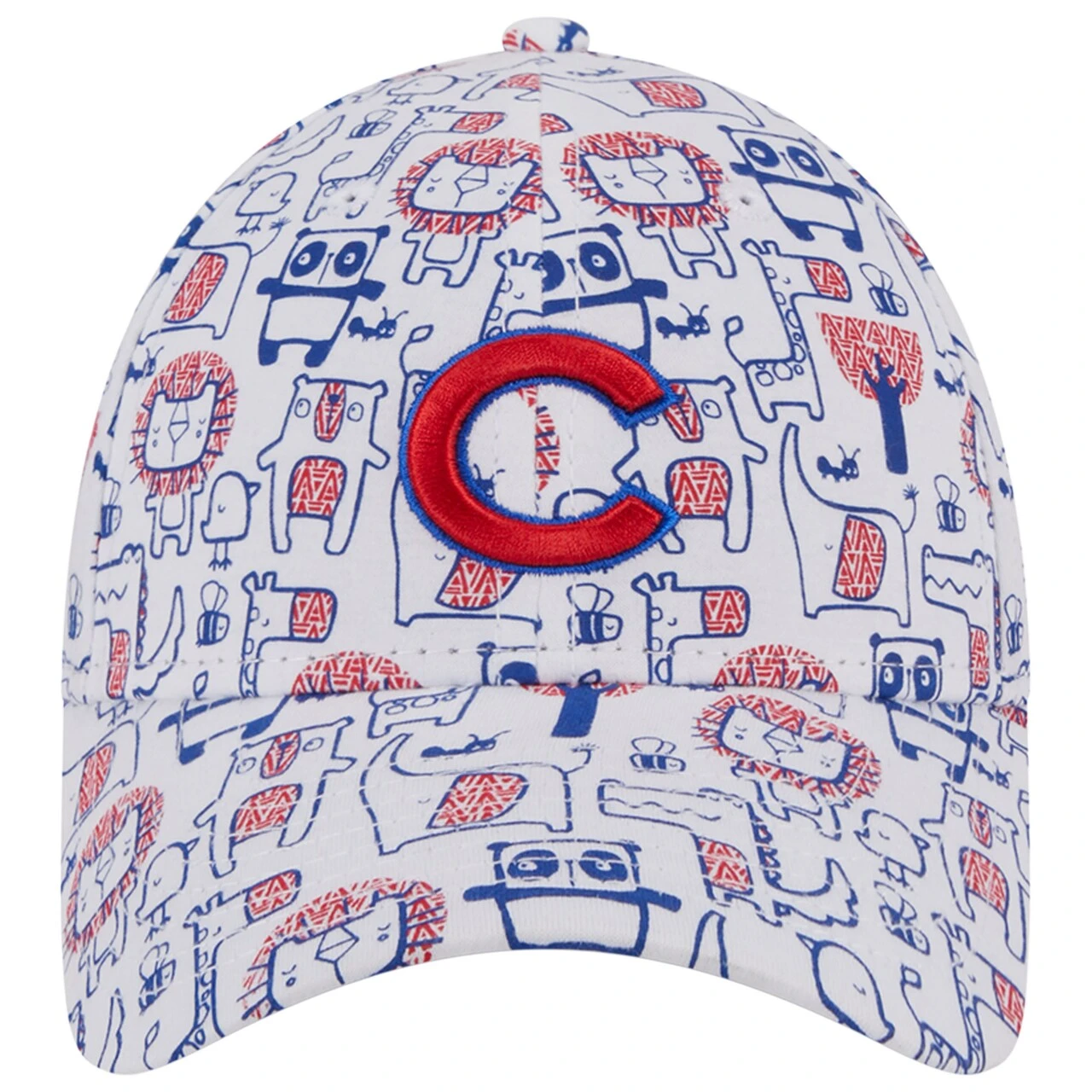 Toddler Chicago Cubs New Era White Pattern 9FORTY Flex Hat 2 Toddler Chicago Cubs New Era White Pattern 9FORTY Flex Hat - Image 2