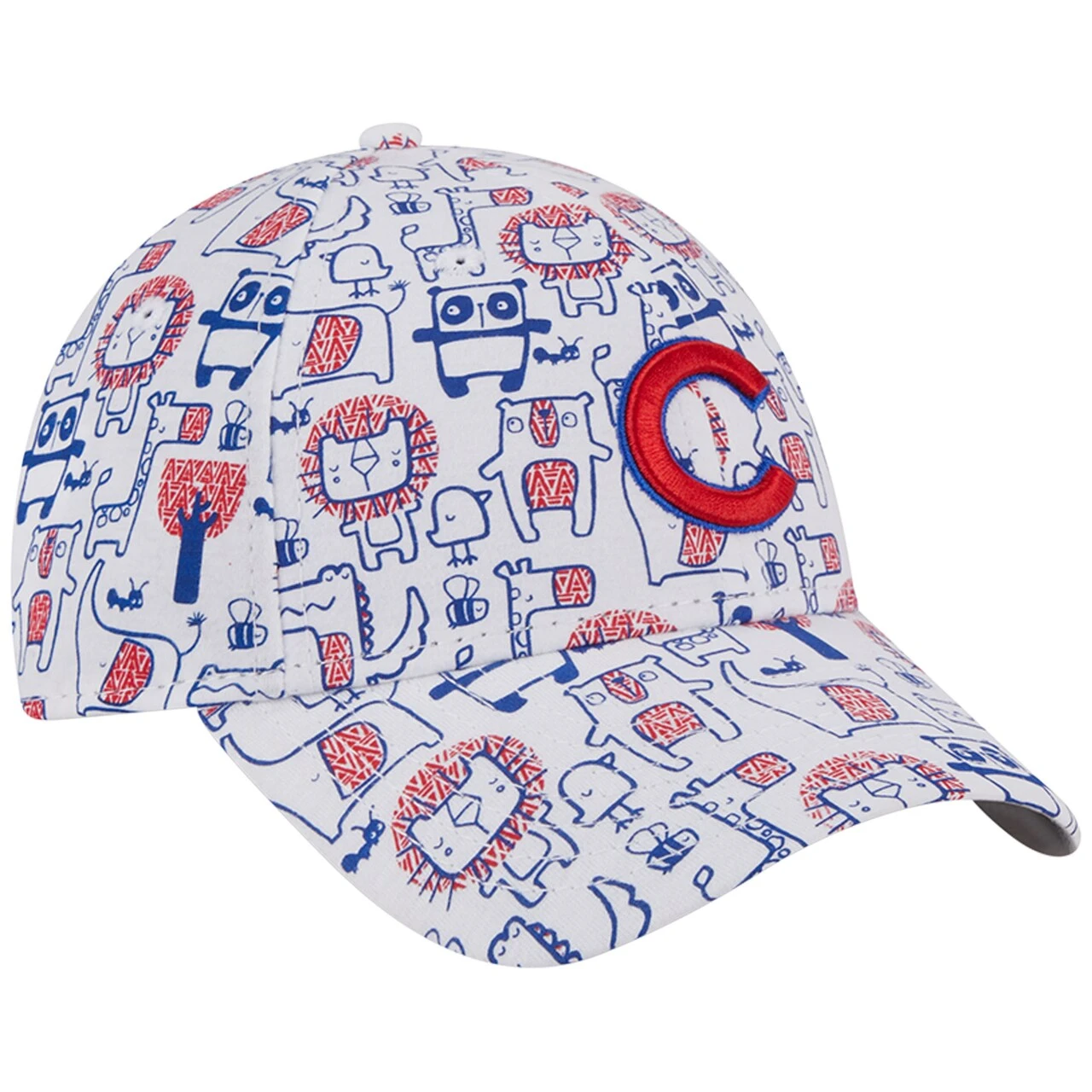 Toddler Chicago Cubs New Era White Pattern 9FORTY Flex Hat 3 Toddler Chicago Cubs New Era White Pattern 9FORTY Flex Hat - Image 3