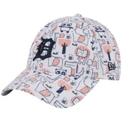 Toddler Detroit Tigers New Era White Pattern 9FORTY Flex Hat