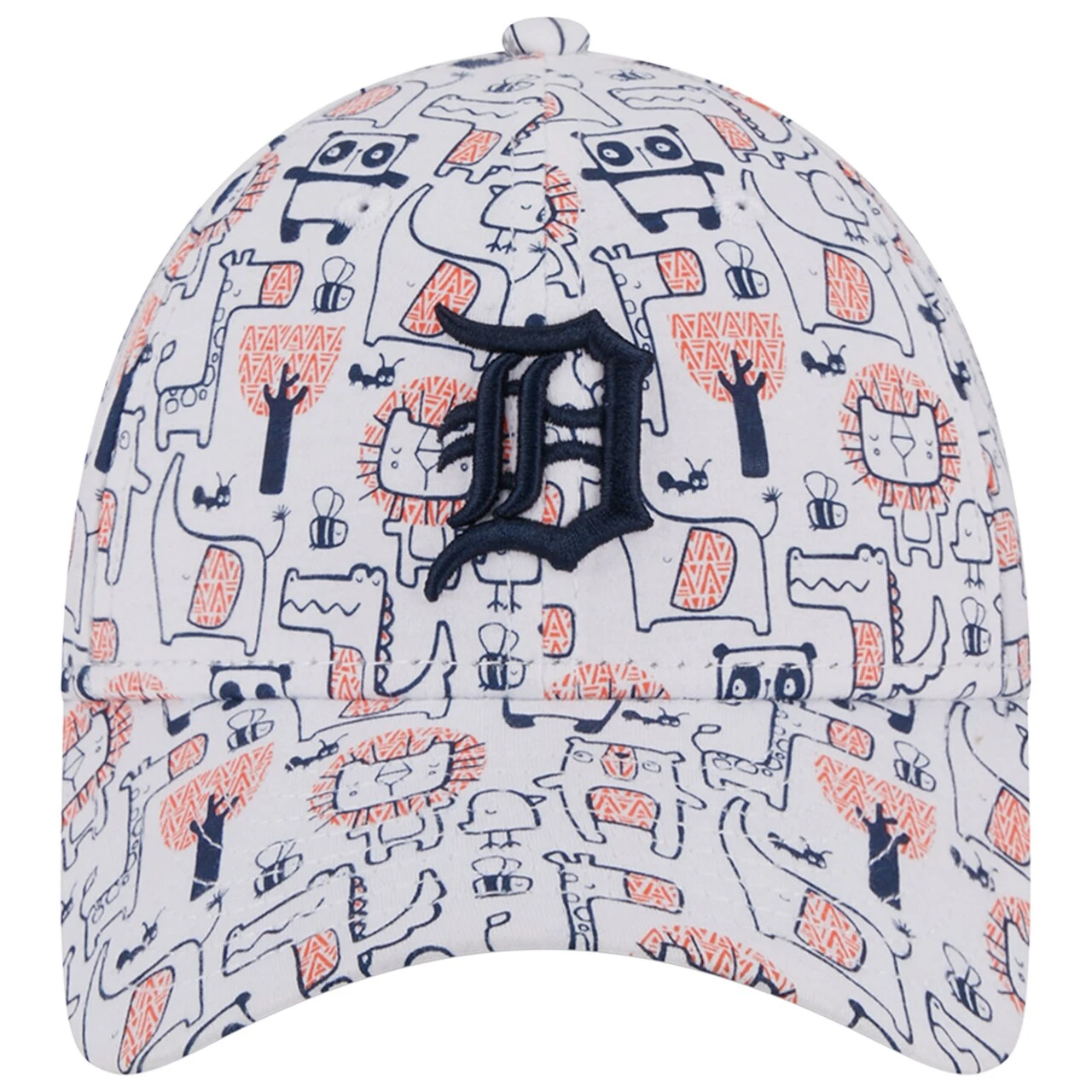 Toddler Detroit Tigers New Era White Pattern 9FORTY Flex Hat 2 Toddler Detroit Tigers New Era White Pattern 9FORTY Flex Hat - Image 2