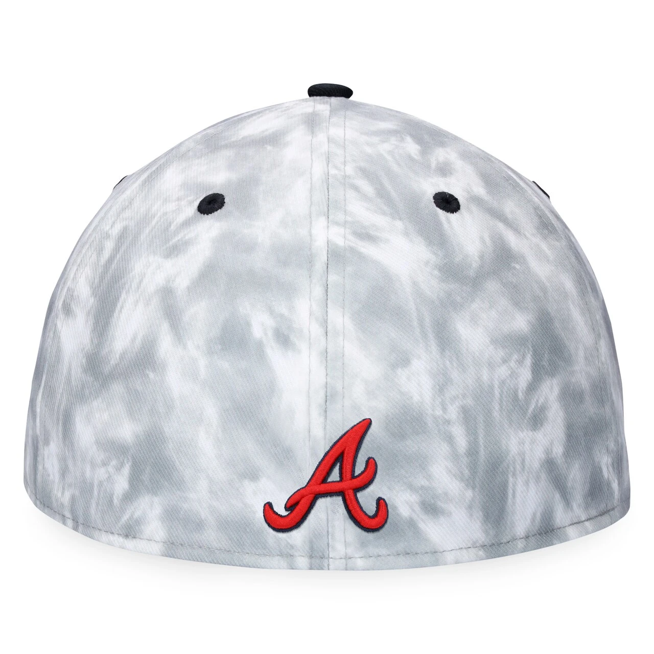 Men's Atlanta Braves Fanatics Branded Black/White Smoke Dye Fitted Hat 4 Men's Atlanta Braves Fanatics Branded Black/White Smoke Dye Fitted Hat - Image 4