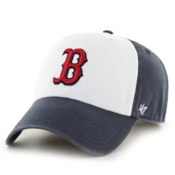 Men's Boston Red Sox '47 Navy/White Freshman Clean Up Adjustable Hat