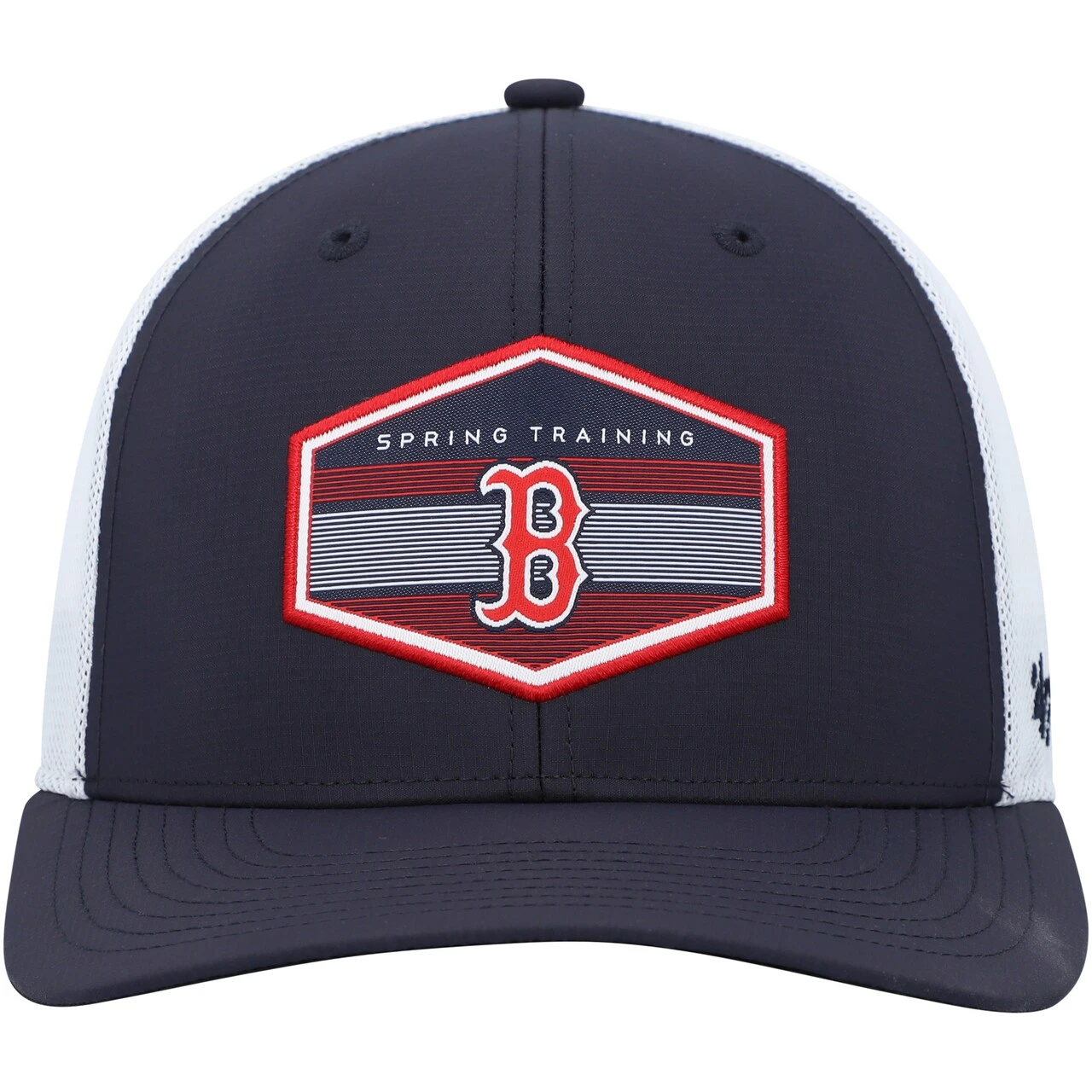 Men's Boston Red Sox '47 Navy/White Spring Training Burgess Trucker Snapback Hat 2 Men's Boston Red Sox '47 Navy/White Spring Training Burgess Trucker Snapback Hat - Image 2