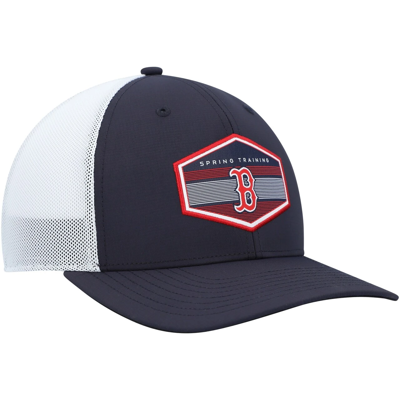 Men's Boston Red Sox '47 Navy/White Spring Training Burgess Trucker Snapback Hat 3 Men's Boston Red Sox '47 Navy/White Spring Training Burgess Trucker Snapback Hat - Image 3