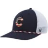Men's Chicago Cubs '47 Navy/White Flag Fill Trucker Snapback Hat