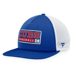Men's Chicago Cubs Majestic Royal/White Foam Trucker Snapback Hat