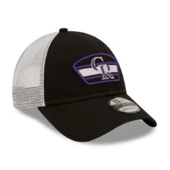 Men's Colorado Rockies New Era Black/White Logo Patch 9FORTY Trucker Snapback Hat -NEW ERA Sales Store white colorado rockies logo patch 9forty trucker snapback hat ss5 p 4675967pv 3u fnvbjdqsqbarhkqb7bdgv ncz0i8ywczej2lb6awcz