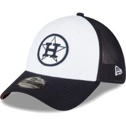 Men's Houston Astros New Era Navy/White 2023 On-Field Batting Practice 39THIRTY Flex Hat