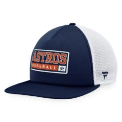 Men's Houston Astros Majestic Navy/White Foam Trucker Snapback Hat
