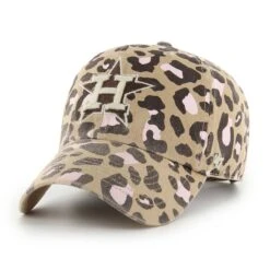Women's Houston Astros '47 Khaki Bagheera Clean Up Adjustable Hat