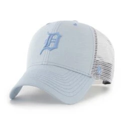 Women's Detroit Tigers '47 Light Blue Haze MVP Trucker Snapback Hat