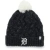 Women's Detroit Tigers '47 Navy Knit Cuffed Hat With Pom