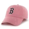 Women's Boston Red Sox '47 Pink Clean Up Adjustable Hat