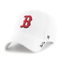 Women's Boston Red Sox '47 White Miata Clean Up Adjustable Hat