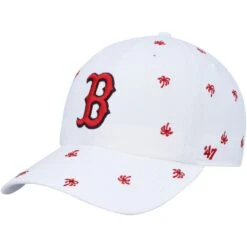 Women's Boston Red Sox '47 White Spring Training Confetti Clean Up Adjustable Hat