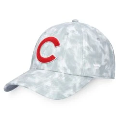 Women's Chicago Cubs Majestic Gray Smoke-Dye Adjustable Hat