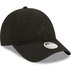 Women's Atlanta Braves New Era Black On Black Core Classic II 9TWENTY Adjustable Hat -NEW ERA Sales Store womens new era atlanta braves black on black core classic ii 9twenty adjustable hat pi4417000 altimages ff 4417756 a53d9c37cbf397eede07alt3 full