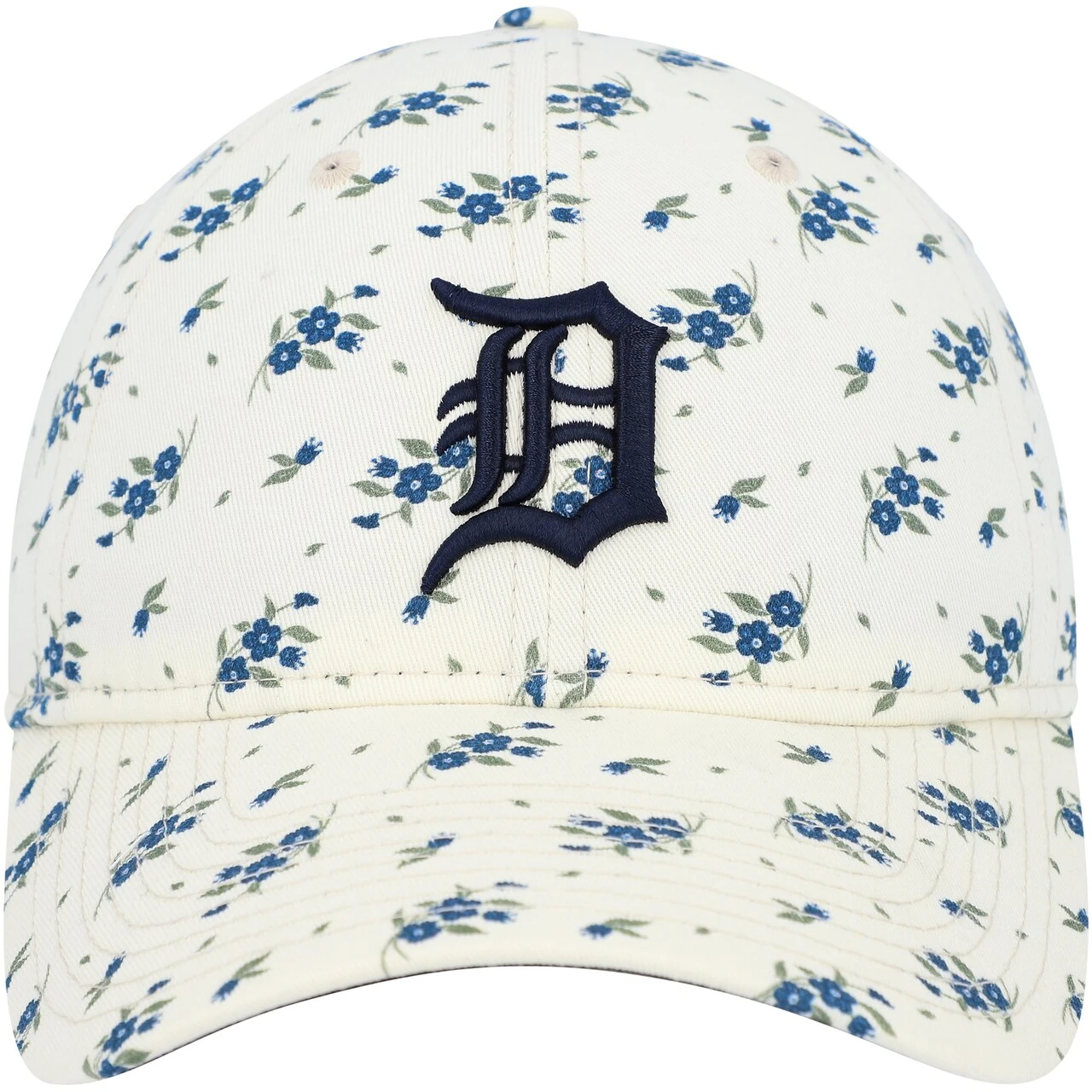 Women's Detroit Tigers New Era Cream Chrome Bloom 9TWENTY Adjustable Hat 2 Women's Detroit Tigers New Era Cream Chrome Bloom 9TWENTY Adjustable Hat - Image 2