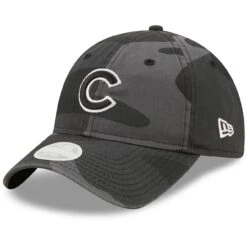 Women's Chicago Cubs New Era Graphite Midnight Camo Core Classic 9TWENTY Adjustable Hat