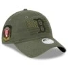 Women's Boston Red Sox New Era Green 2023 Armed Forces Day 9TWENTY Adjustable Hat