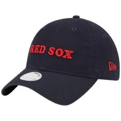 Women's Boston Red Sox New Era Navy Shoutout 9TWENTY Adjustable Hat