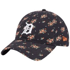 Women's Detroit Tigers New Era Navy Bloom 9TWENTY Adjustable Hat