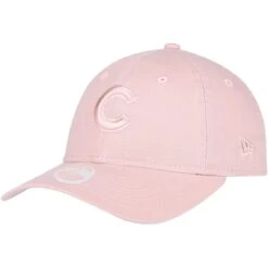 Women's Chicago Cubs New Era Pink Rouge Core Classic 9TWENTY Adjustable Hat