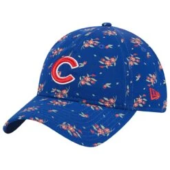 Women's Chicago Cubs New Era Royal Bloom 9TWENTY Adjustable Hat