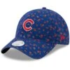 Women's Chicago Cubs New Era Royal Floral 9TWENTY Adjustable Hat