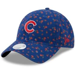 Women's Chicago Cubs New Era Royal Floral 9TWENTY Adjustable Hat