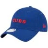 Women's Chicago Cubs New Era Royal Shoutout 9TWENTY Adjustable Hat