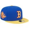 Men's Boston Red Sox New Era Royal/Yellow Empire 59FIFTY Fitted Hat