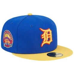 Men's Detroit Tigers New Era Royal/Yellow Empire 59FIFTY Fitted Hat