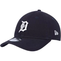 Youth Detroit Tigers New Era Navy Core Classic 9TWENTY Adjustable Hat