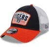 Youth Detroit Tigers New Era Navy Patch Trucker 9FORTY Snapback Hat