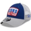 Youth Chicago Cubs New Era Royal Patch Trucker 9FORTY Snapback Hat