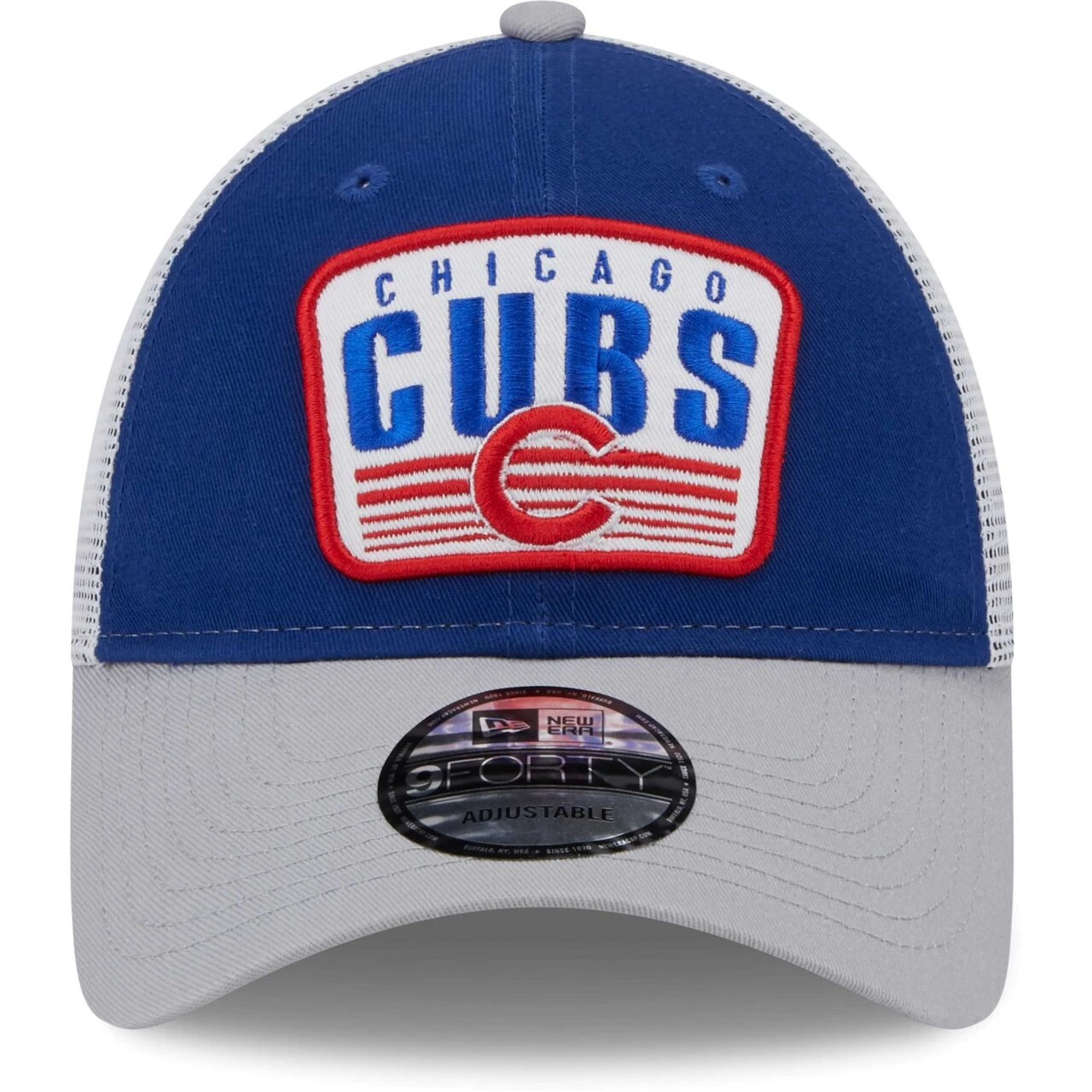Youth Chicago Cubs New Era Royal Patch Trucker 9FORTY Snapback Hat 2 Youth Chicago Cubs New Era Royal Patch Trucker 9FORTY Snapback Hat - Image 2