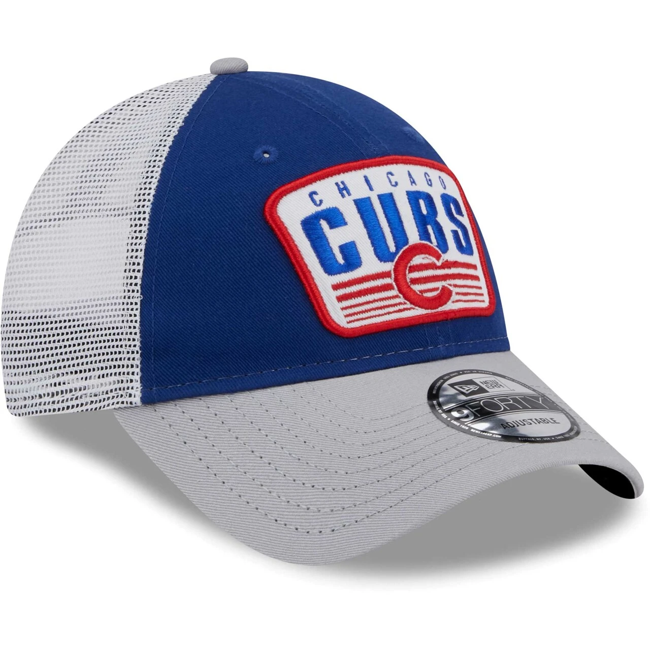 Youth Chicago Cubs New Era Royal Patch Trucker 9FORTY Snapback Hat 3 Youth Chicago Cubs New Era Royal Patch Trucker 9FORTY Snapback Hat - Image 3